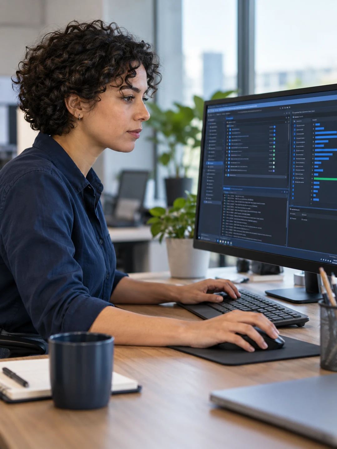 Engineer working on deployment tools